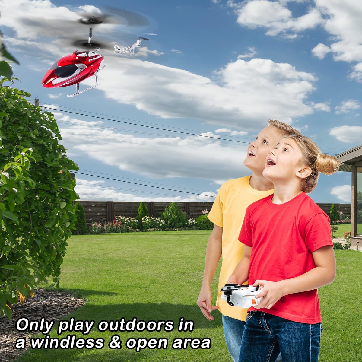 VATOS RC Helicopter for Boys, 2.4G Remote Control Helicopter with LED Light for Kids 12+ Years Old, Fixed Height, One-Key Take-Off, Indoor RC Planes Ideal Festival Gifts for Boys Adults-6