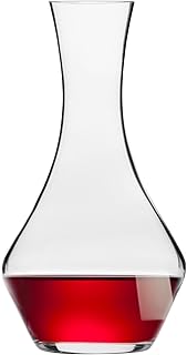 Krosno Wine Decanter, Essence Collection, 25 oz (750 ml), Premium Handcrafted Crystal Glass, Elegant Wine Carafe, Ideal for Red Wine Aeration, European Craftsmanship