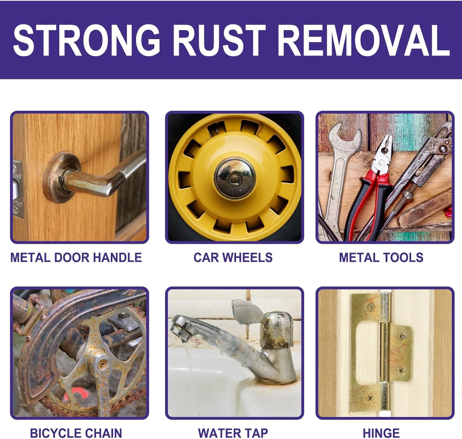 Powerful Rust Remover Spray,Rust Remover for Metal,Car Rust Removal Spray,Anti Rust Spray for Metal,Rust Converter Spray,Rust Treatment for Cars,Rust Stain Remover,Metal Rust Remover for Cars-3