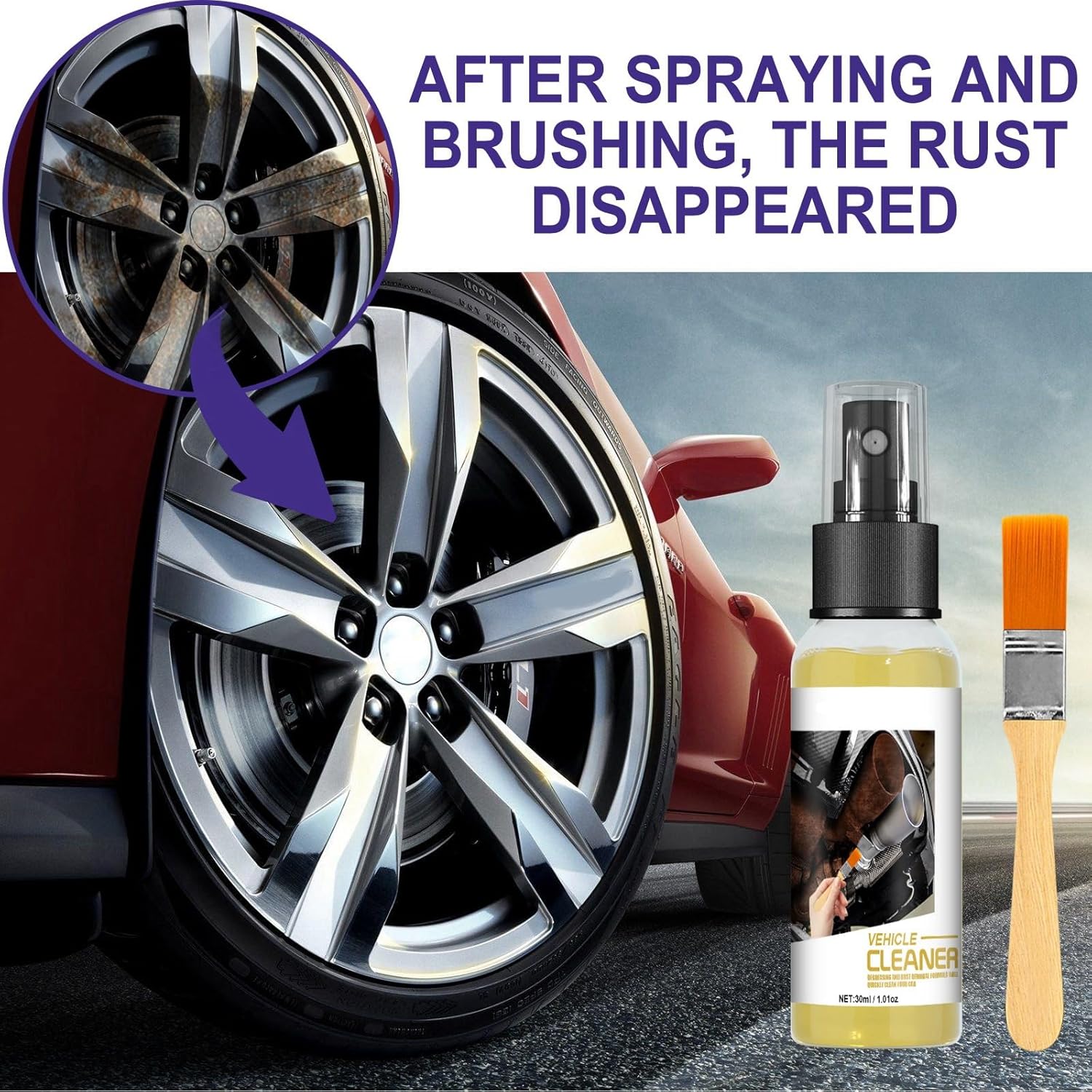 Powerful Rust Remover Spray,Rust Remover for Metal,Car Rust Removal Spray,Anti Rust Spray for Metal,Rust Converter Spray,Rust Treatment for Cars,Rust Stain Remover,Metal Rust Remover for Cars-6