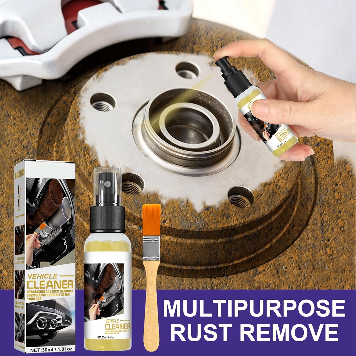 Powerful Rust Remover Spray,Rust Remover for Metal,Car Rust Removal Spray,Anti Rust Spray for Metal,Rust Converter Spray,Rust Treatment for Cars,Rust Stain Remover,Metal Rust Remover for Cars-8