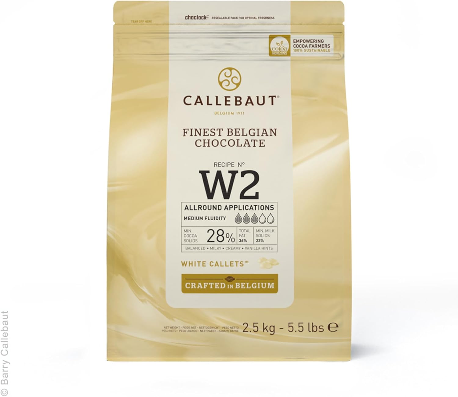 Callebaut Custom | 2.5kg Chocolate Callets | Choose from 9 Flavours | Recieve 2x2.5kg Bags-3