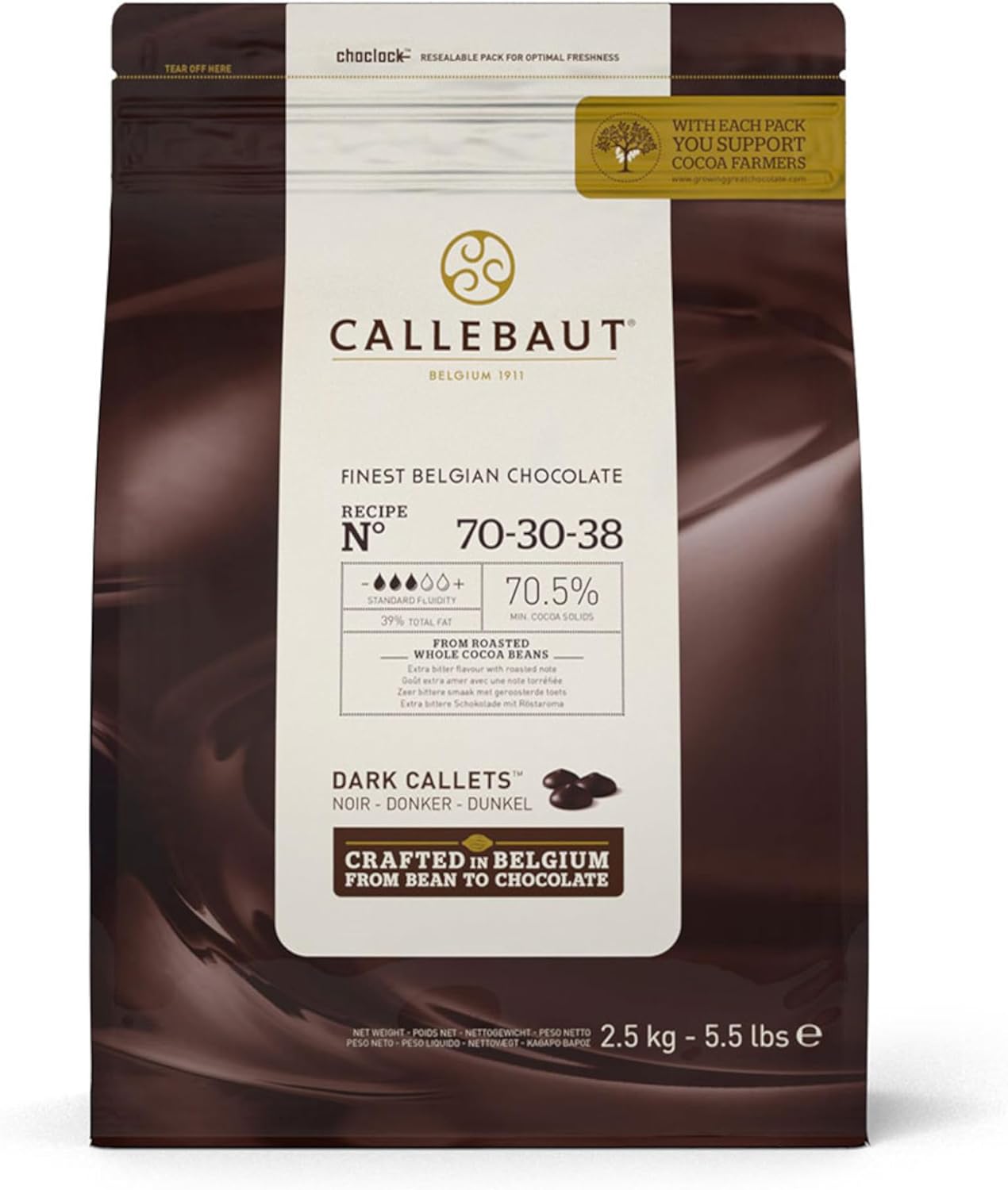 Callebaut Custom | 2.5kg Chocolate Callets | Choose from 9 Flavours | Recieve 2x2.5kg Bags-6