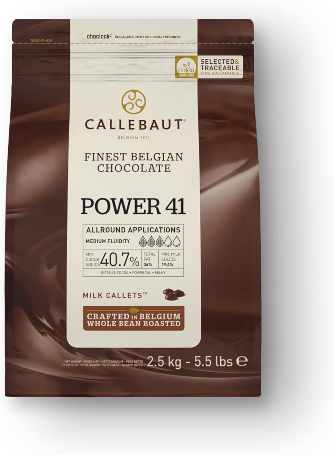 Callebaut Custom | 2.5kg Chocolate Callets | Choose from 9 Flavours | Recieve 2x2.5kg Bags-8