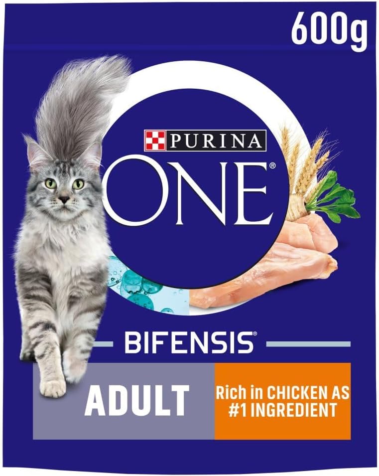 ONE Adult Rich in Chicken Dry Cat Food 600g PMP Packs (Pack of 4)-0