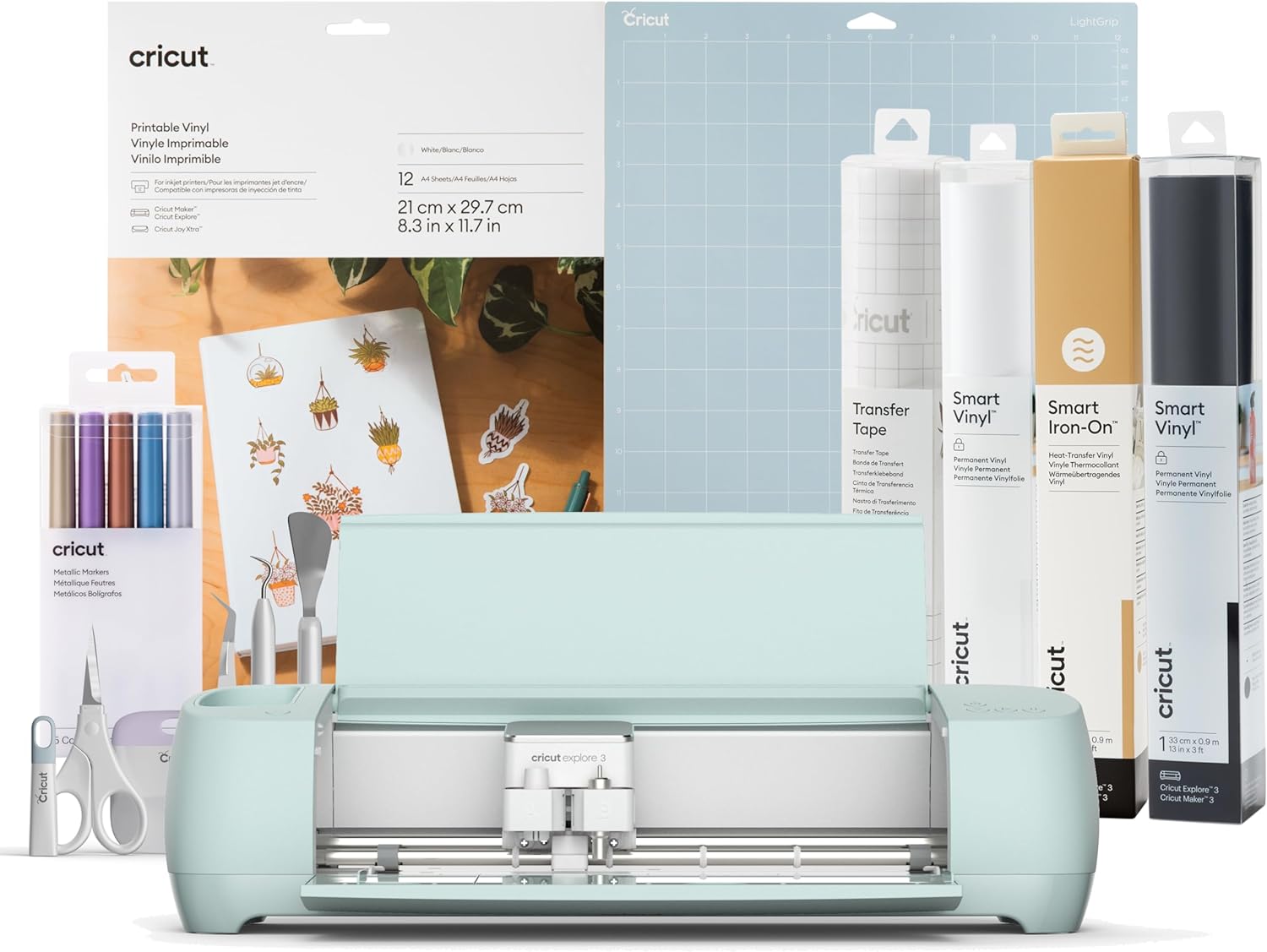 Cricut Explore 3 | Smart Cutting Machine Starter Bundle | 2024 Edition-0