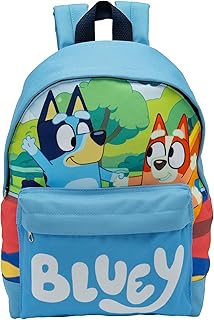 Bluey & Bingo Backpack Kids School Bag With Front Pocket Childrens Boys & Girls Nursery Rucksack