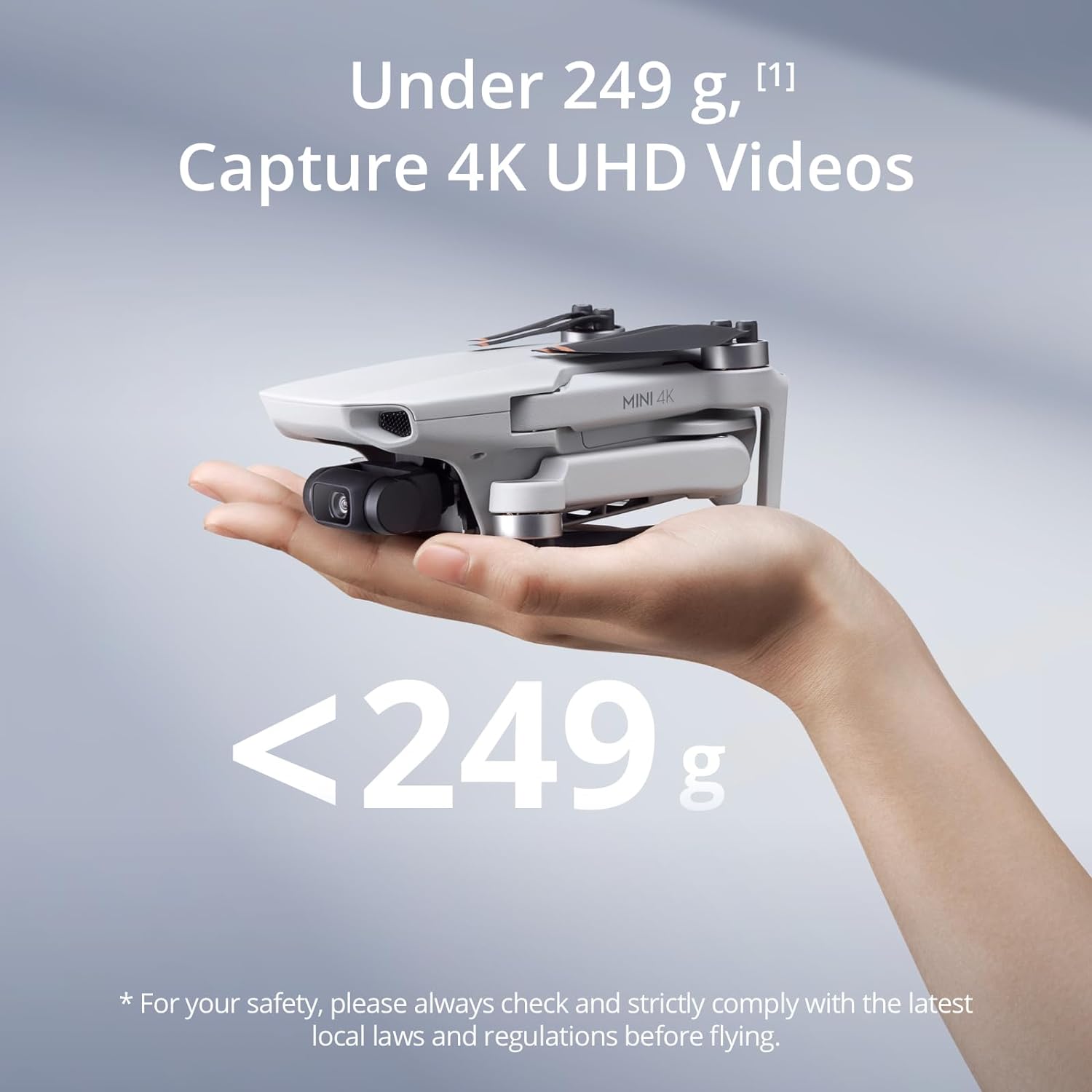 DJI Mini 4K, Drone with 4K UHD Camera for Adults, Under 249 g, 3-Axis Gimbal Stabilization, 10km Video Transmission, Auto Return, Wind Resistance, 31-Min Max Flight Time, Intelligent Flight-1