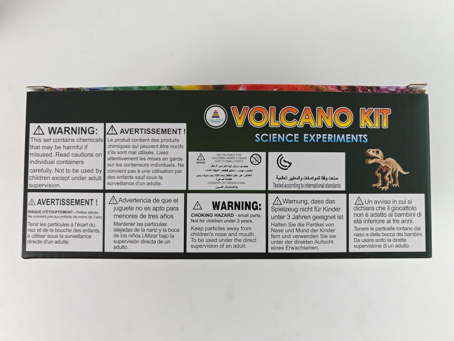 UNGLINGA Erupting Volcano Science Kit for Kids, Gemstone Digging Volcano, Snow Eruption Volcano, Chemistry Experiment Lab Scientific Toys Gift for Boys & Girls-8