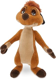 Disney Store Official Timon Soft Toy, The Lion King, Meerkat, 25cm/9.8”, Small Cuddly Animal Kids Plush Character Figure, Suitable for Ages 0+