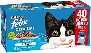 FELIX ORIGINAL Fish Favourites in Jelly Wet Cat Food 40x85g