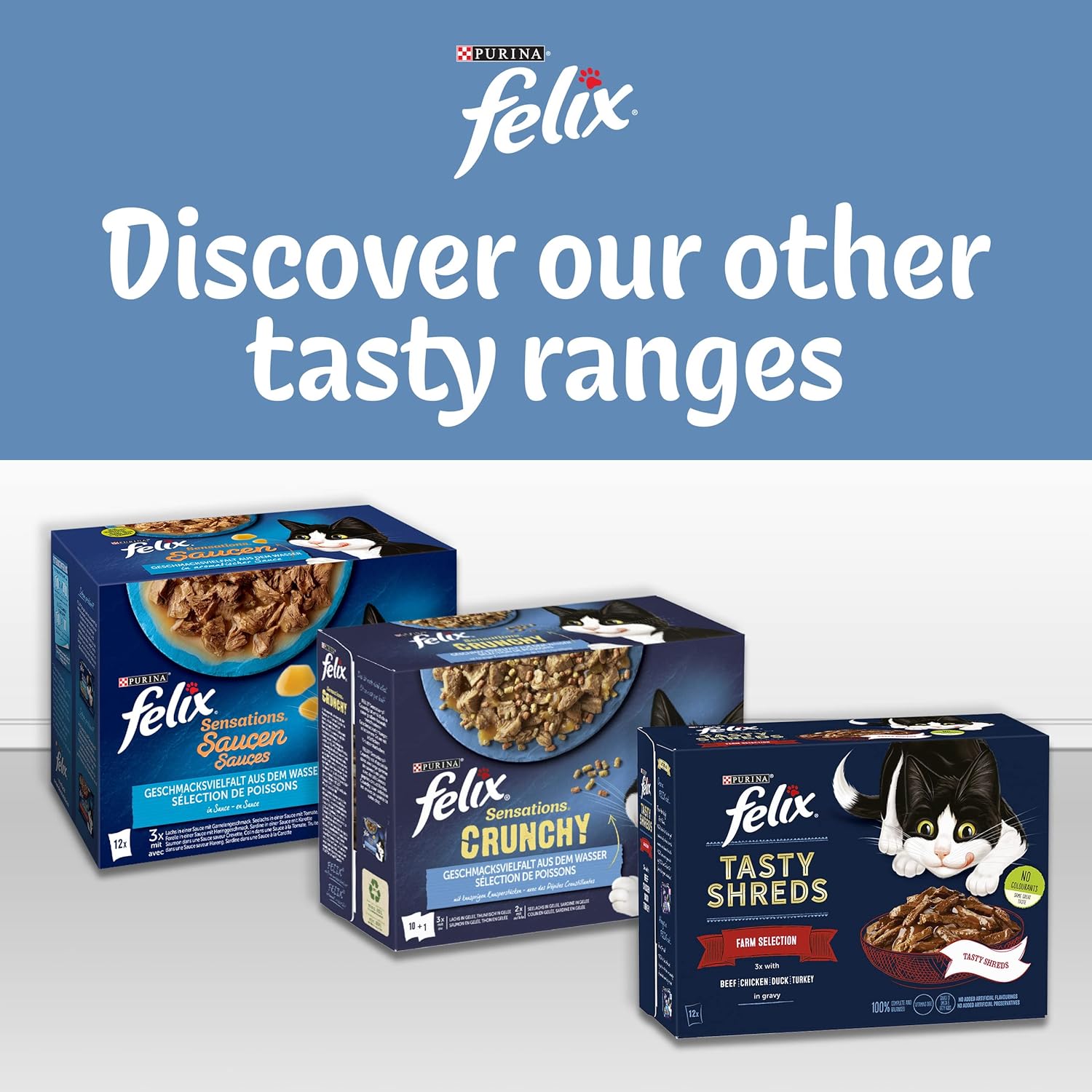 FELIX ORIGINAL Fish Favourites in Jelly Wet Cat Food 40x85g-6