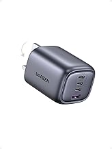 UGREEN 65W USB C Charger Nexode 4 Ports GaN Charger Fast Charger Foldable Travel Charger USB Laptop Charger Compatible with iPhone 16/15, iPad, Macbook Pro/Air, Galaxy S24/S23, Pixel 9/8, etc