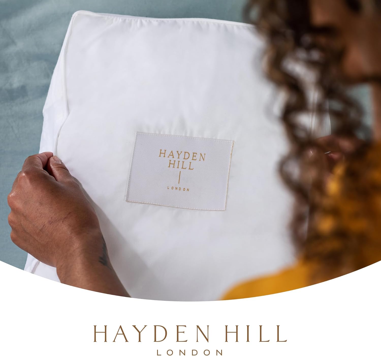 Hayden Hill Luxury Organic Cotton Sweater & Blanket Storage Bag - 20" Fits 9 Cashmere Sweaters or 2 Blankets - Moth Proof Garment Bag - Clothes Organiser With Zipper - Certified Carbon Neutral-8