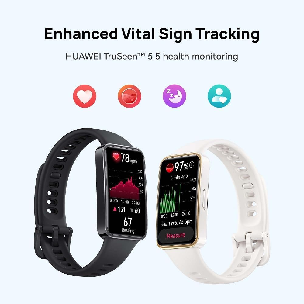 HUAWEI Band 9, Comfortable All-Day Wearing, Science-based Sleep Tracking, up to 14 days Battery life, Intelligent Brightness Adjustments, 100 workout modes, Compatible with iOS&Android-3