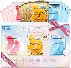 grace & stella Trio Under Eye Gel Patches Birthday Gifts for Women (12 Pairs, 3 Colours) Christmas Gifts for Women to treat Dark Circles, Eye Masks for Puffy Eyes, Vegan Pamper Gifts for Her