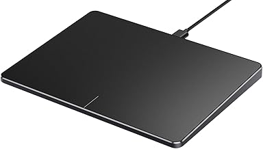 ProtoArc T1 Trackpad for Windows 11/10/7, 6.4" Upgraded High Precision USB Slim Touchpad Mouse, Multi-Touch Surface, Wired USB-C Connection for PC Laptop Notebook Desktop Computer