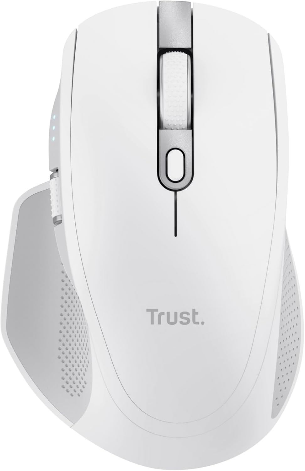 Trust Ozaa+ Multidevice Wireless Mouse Bluetooth + 2.4GHz, Programmable Silent Mouse, Side Scroll Wheel, 60% Recycled Plastics, Rechargeable Bluetooth Mouse for Laptop PC Computer Mac - White-10