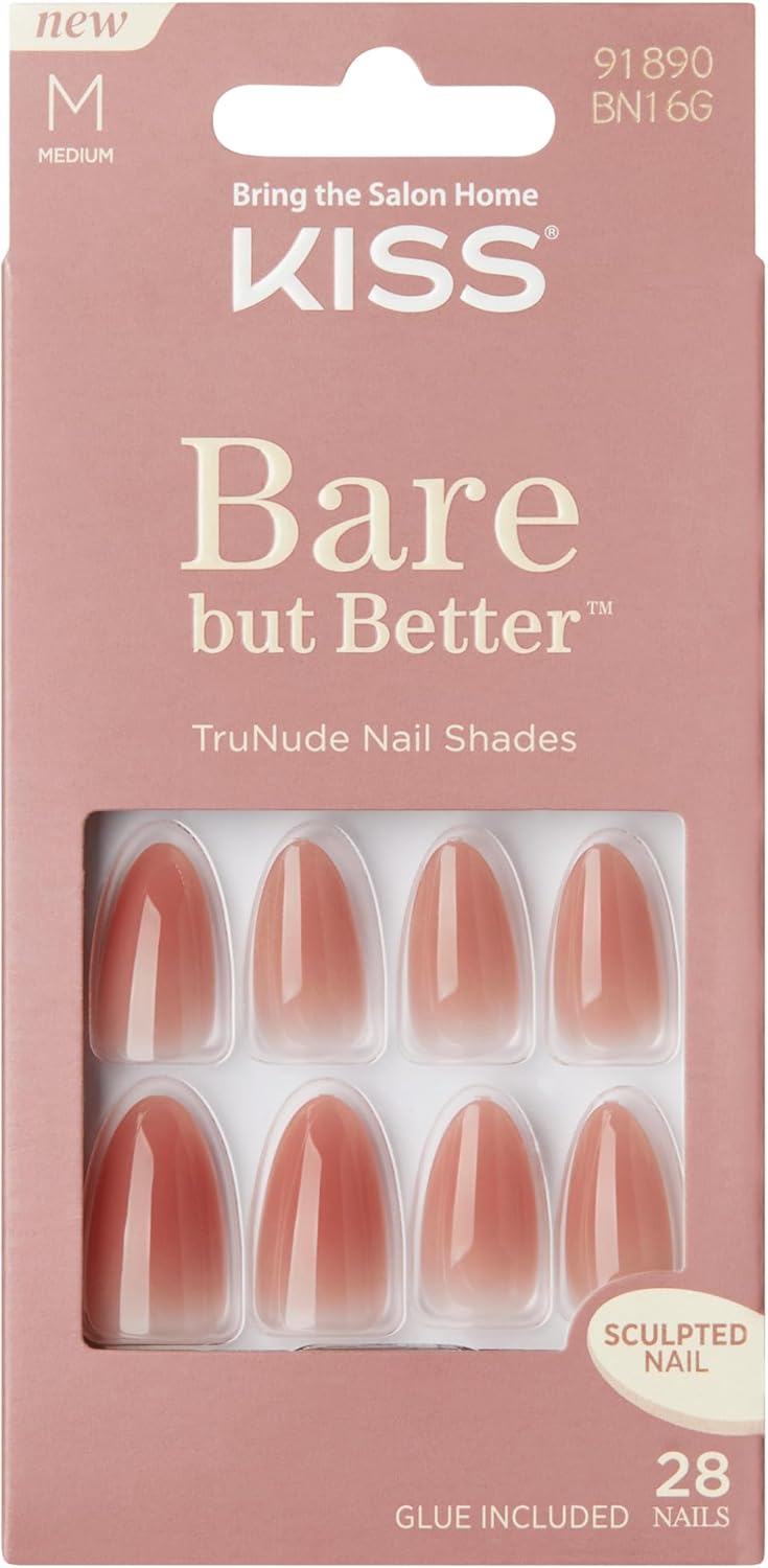 KISS Bare-But-Better Nails - Fairest Nude, 31 Ct.-0