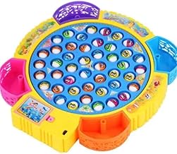 SDMAX Large Electric Fishing Game with Tray and Music, Multicolour Magic, Plastic, Safe and Portable, Puzzle Game, Interactive and Fun, Educational Toy, For Kids 3 and Up