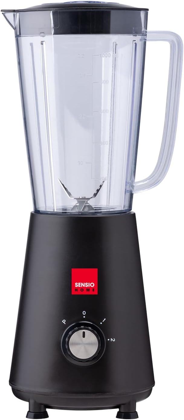 Sensio Home Personal Blender Smoothie Maker - BPA Free 1L Jar & 600ml Portable Sports Bottle, Electric Blender for Fruit, Vegetables, Protein Shakes, Crush Ice & Frozen Fruit, 2 Speed + Pulse 350W-4