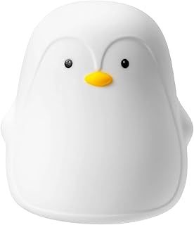 Nuby Penguin Baby Night Light – Rechargeable | Touch Light | Lightweight & Portable