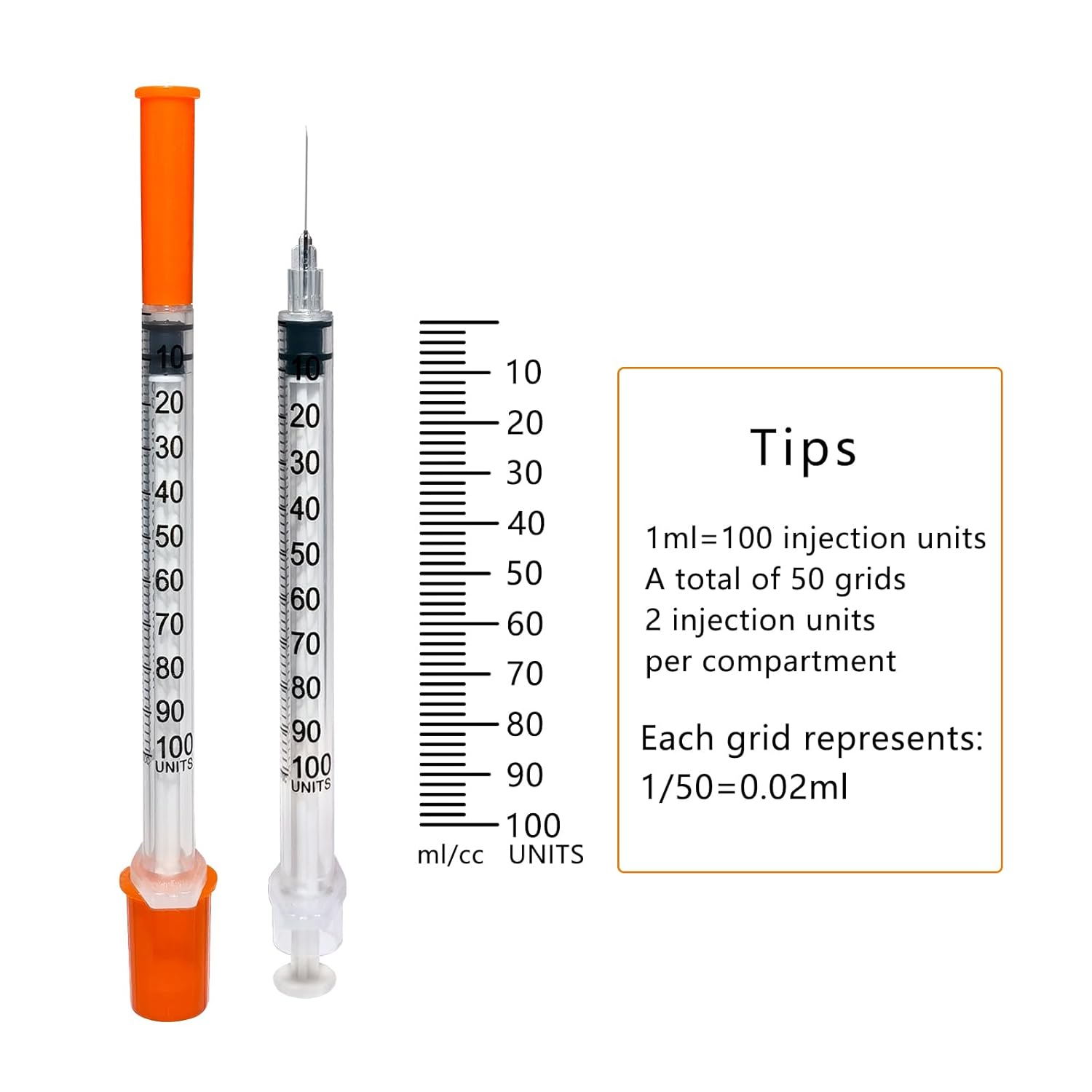 Welrenxi 30Pack 1ml/cc Lab Disposable Plastic Pipettes 30Ga (0.3 x 13 mm), Individually Sealed-2