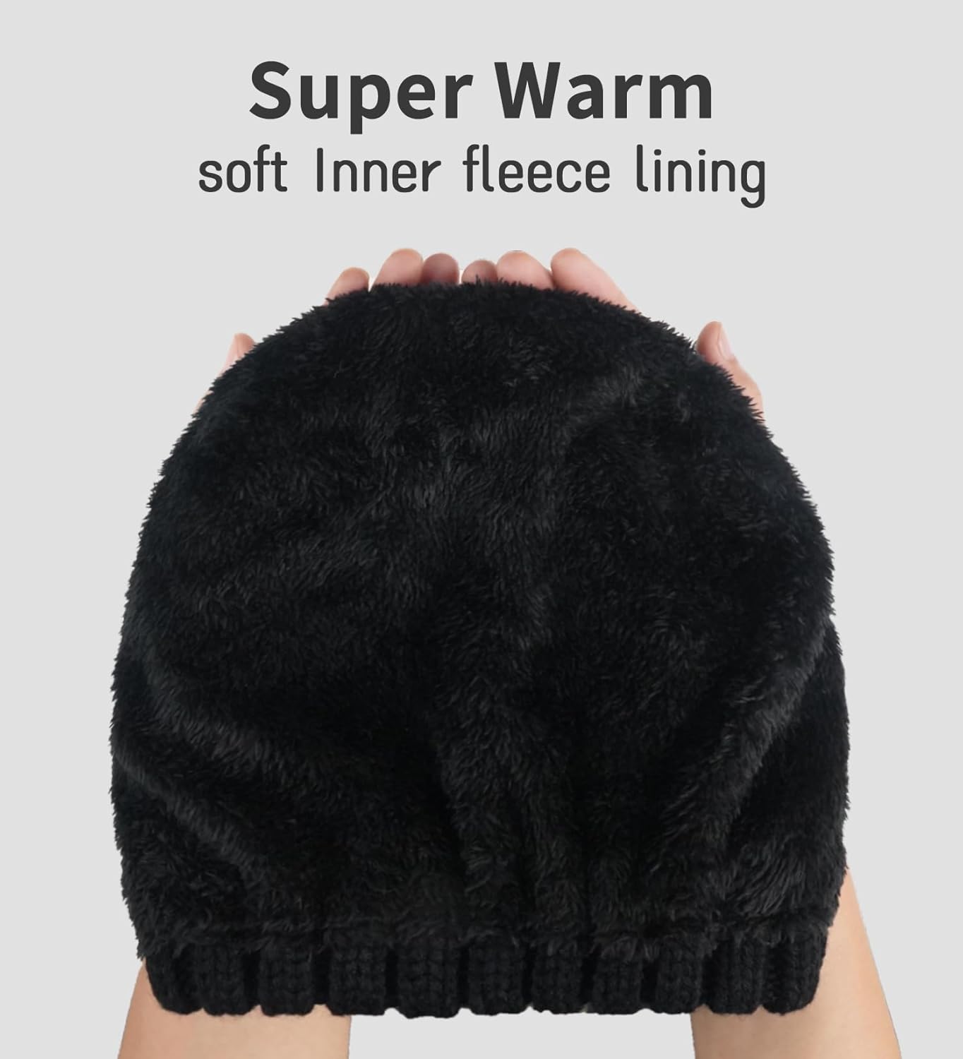 KEECOW Beanie Hats for Women, Womens Winter Hats, Thermal Warm Winter Hats for Women Outdoor Sports with Detachable Pom Pom-1