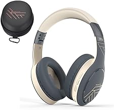 PowerLocus Bluetooth Headphones, Bluetooth Headphones Over Ear, Wireless Headphones with Microphone, 3 EQ Modes, 60Hrs Playtime, Foldable Headphones, Fabric Headband, Hi-Fi Stereo for Work/Travel/PC