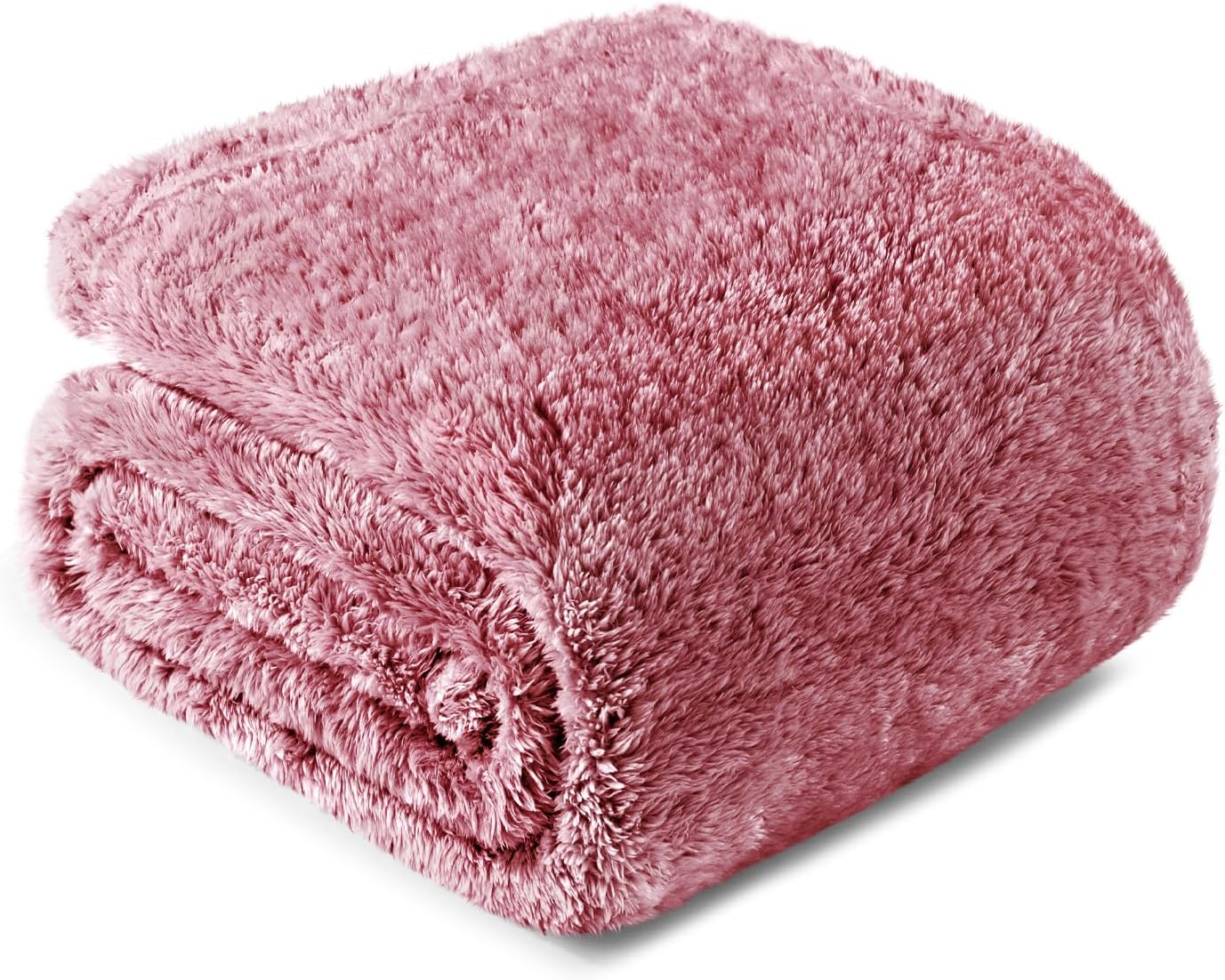 Exclusivo Mezcla Queen Size Fleece Bed Blanket, 230x230 CM Large Fuzzy Bed Blankets, Soft Velvet Plush Blanket for Bed, Mixed Deep Red Blanket-0