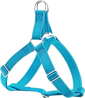 Plutus Pet Step In Dog Harness, Reflective, Adjustable, and Secure with Metal Buckles, Easy Walk Dog Harness for Puppy, Small, Medium and Large Dogs, Cyan, XS