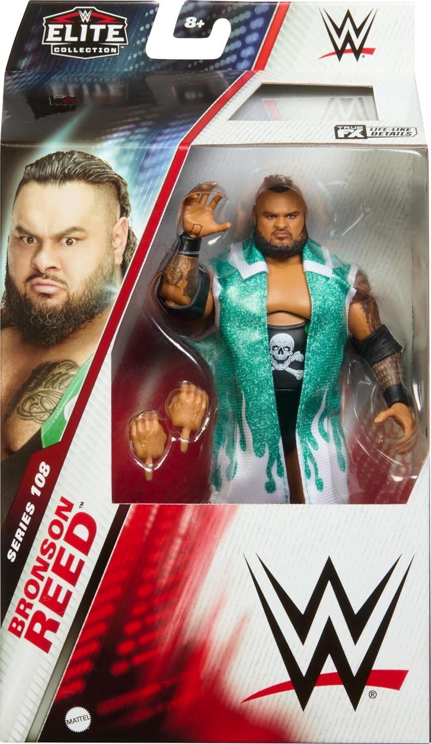 Mattel WWE Elite Action Figure & Accessories, 6-inch Collectible Bronson Reed with 25 Articulation Points, Life-Like Look & Swappable Hands-1