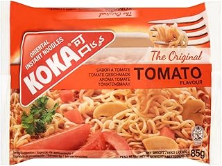 Koka Oriental Style Instant Noodles | Tomato Flavour | Snack or Meal Accompaniment | Ready in 2 Minutes | 85g (Pack of 30)