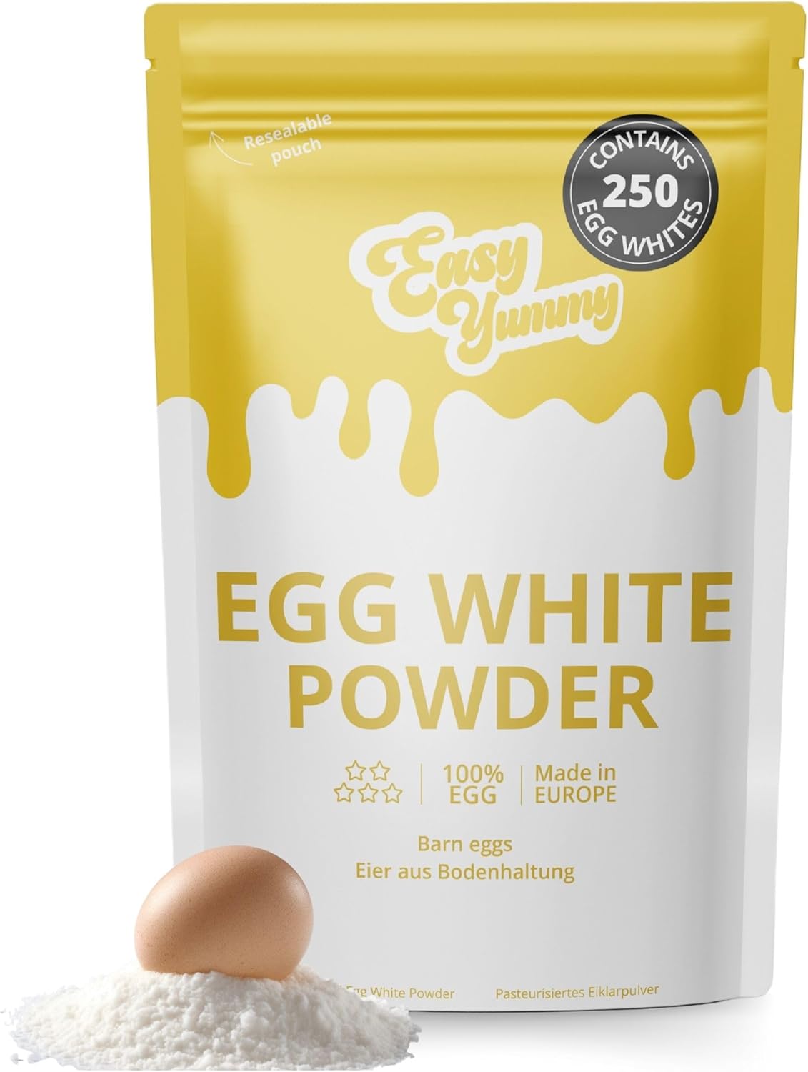 Easy Yummy Egg White Powder For Baking 1kg, 100% Powdered eggs-0