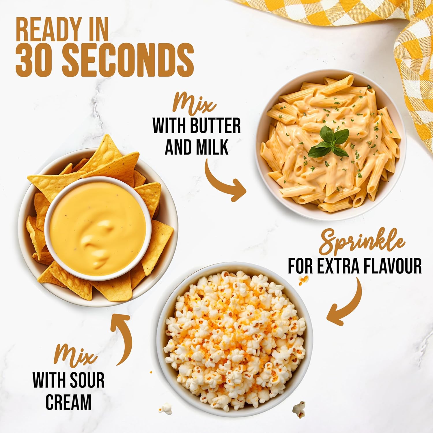 Easy Yummy Cheddar Cheese Popcorn Seasoning 300g, 100% Cheddar Cheese Popcorn Flavouring-2