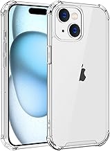 Whioltl Case for iPhone 15 Crystal Clear Phone Cover, Anti-Scratch and Shock-Absorption, Soft Silicone TPU Phone Basic Case, Compatible with Wireless Charger and Bike Phone Holder - Transparent