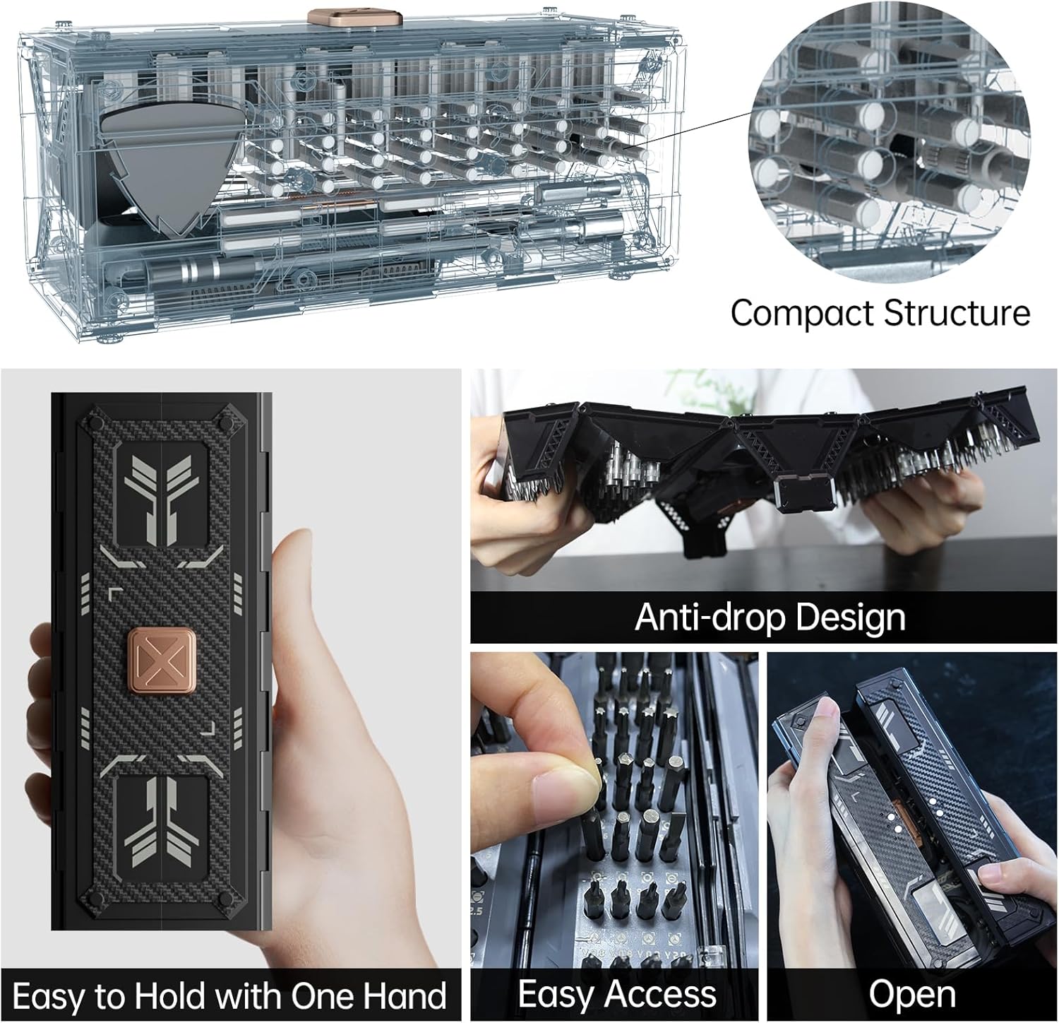 JAKEMY 180 in 1 Precision Screwdriver Set Repair Tool Kit for Laptop, iPhone, Computers, Glasses, Watches-1