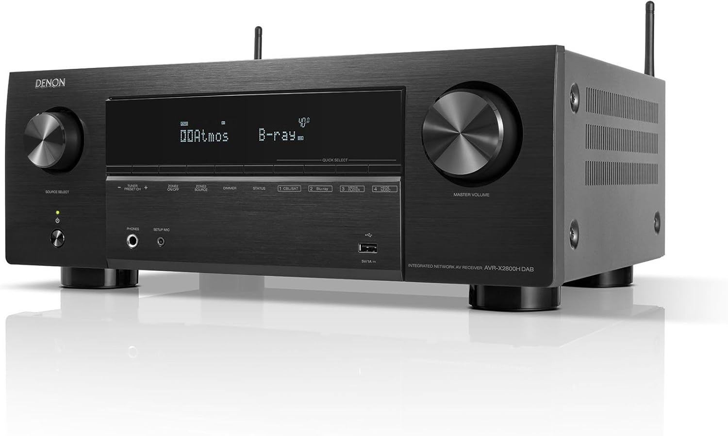 Denon AVR-X2800H DAB (Black) Dolby Atmos and DTS:X AV Receiver-0