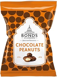 Bonds Chocolate Peanuts Bags | Milk Chocolate | A Traditional Favourite | No Artificial Colour | 100g | (Pack of 12)