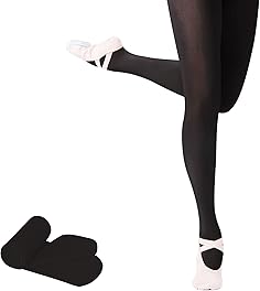 YOGINGO Girls' Ballet Tights, Footed Dance Tights Ultra-Soft & Stretch for Students, Little Kids and Toddler School