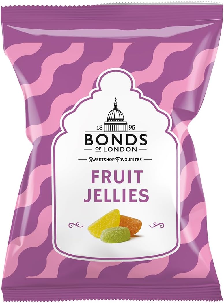 Bonds Fruit Jellies | Sugar Coated | Chewy Fruit Jellies | No Artificial Colour | 130g | (Pack of 6)-0