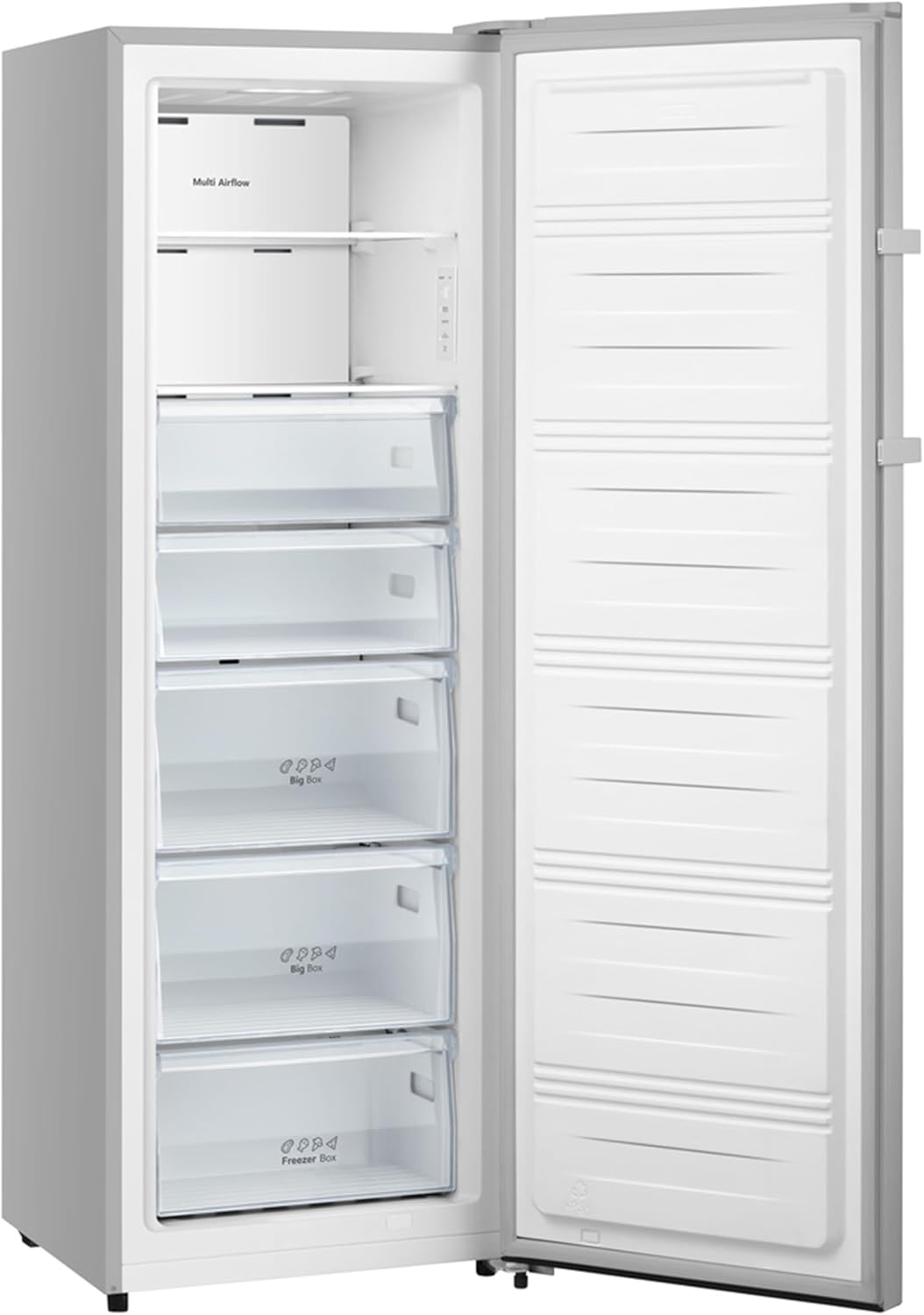 Hisense FV298N4ACE Tall Freestanding Freezer 240 Litre Capacity Total No Frost with LED Display 59D x 59.5W x 172H cm - Stainless Steel, Silver-6