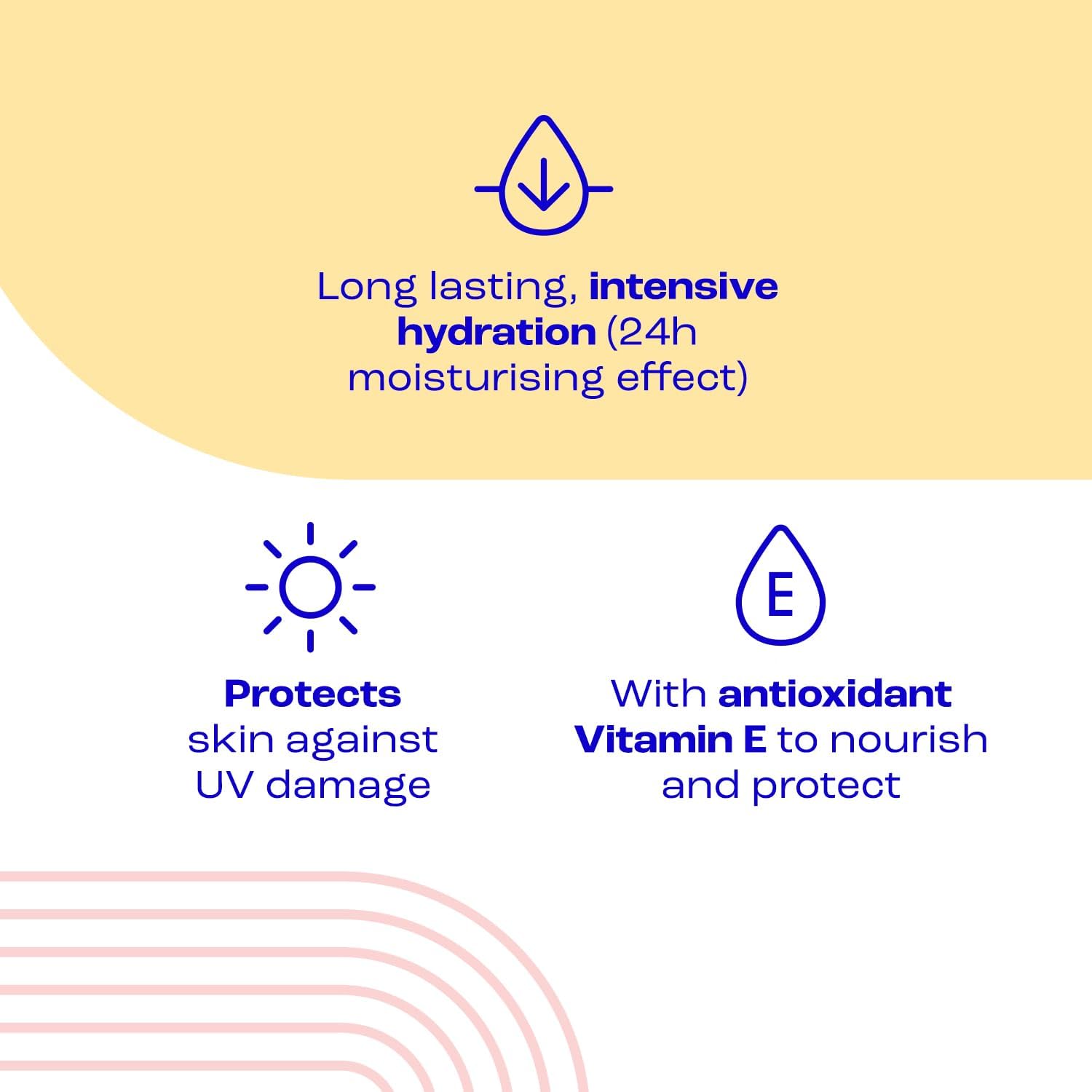 E45 SPF Face Moisturiser - Hydrating Facial Moisturiser SPF 30 Protection Against UVA & UVB Rays - SPF Face Cream for Dry Skin, Sensitive Skin and Eczema Prone Skin - SPF Day Cream 50 ml-3