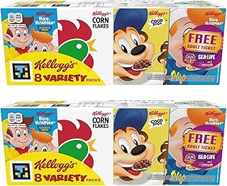 Cereal Bundle Consisting of Kellogg's 8 Variety Packs 196g (2 Pack)