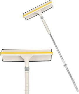 BOPHIS Window Squeegee Cleaner with Retractable Rod Retractable Glass Cleaning Wipe for Window,Floor Glass,Shower Screens,Home,Bathroom Squeegee,Wet Room Floor Cleaner,Windows Cleaner,Glass Wipers