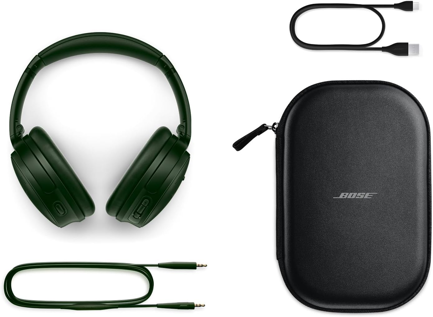 Bose QuietComfort Wireless Noise Cancelling Headphones, Bluetooth Over Ear Headphones with Up To 24 Hours of Battery Life, Cypress Green - Limited Edition-5