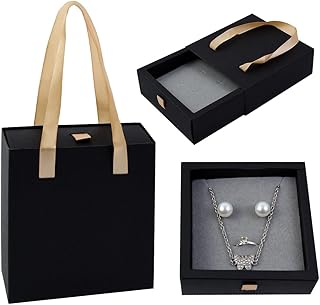 Udewo 2 PCS Velvet Jewellery Boxes, Single Bracelet Gift Box Velvet Jewelry Box Black Bracelet Box Jewellery Boxes Jewelry Gift Box Velvet Bangle Gift Box with Lids Cardboard for Presents Jewellery