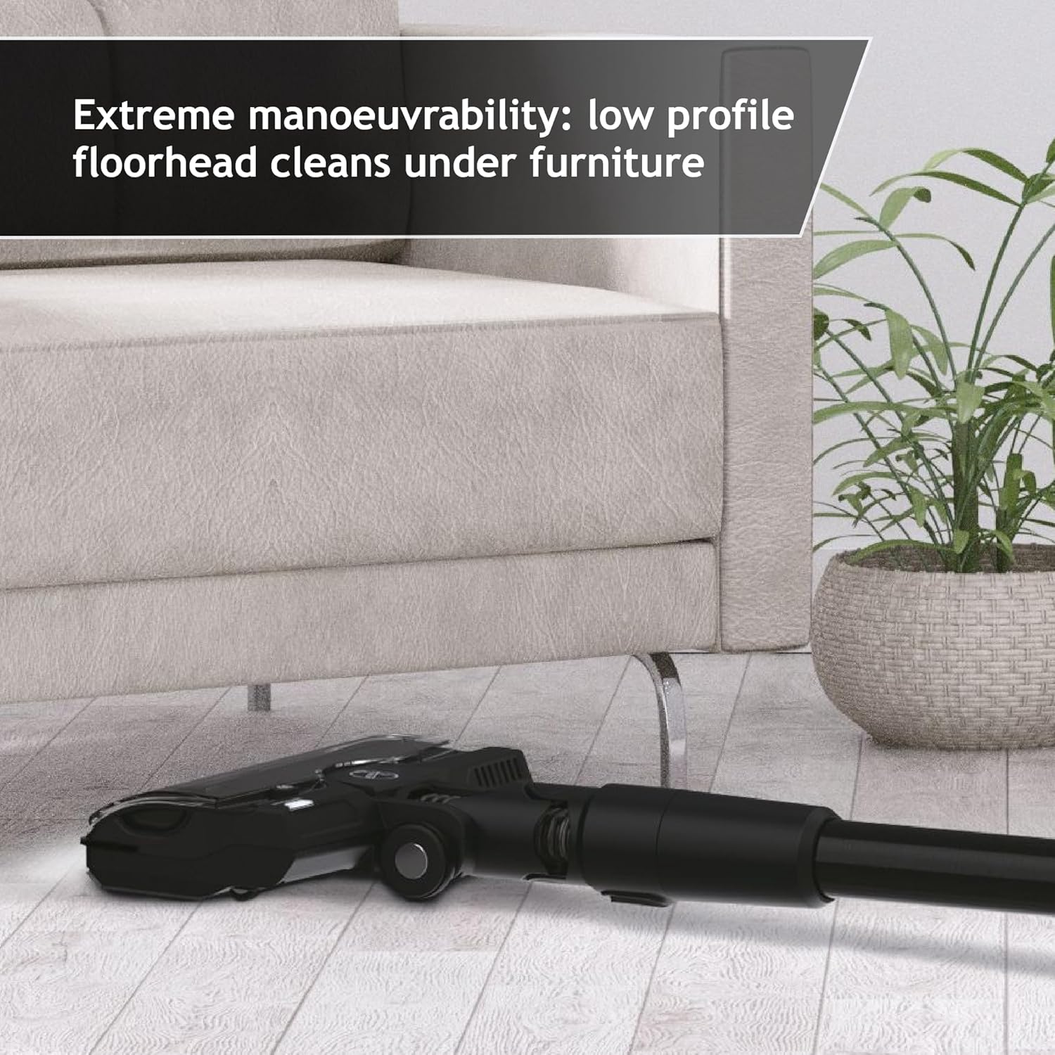 Hoover Cordless Stick Vacuum Cleaner, HF4 with Anti Twist Bar to Prevent Hair Wrap, Flexible Steering, 30 mins run-time, Lightweight, LED Lights, Black & Purple [HF410H]-3