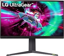 LG UltraGear 4K Gaming Monitor 32GR93U, 31.5 inch, 4K, 144Hz, 1ms GtG, IPS Display, HDR 10, NVIDIA G-Sync & AMD FreeSync compatible, Smart Energy Saving, Displayport, HDMI