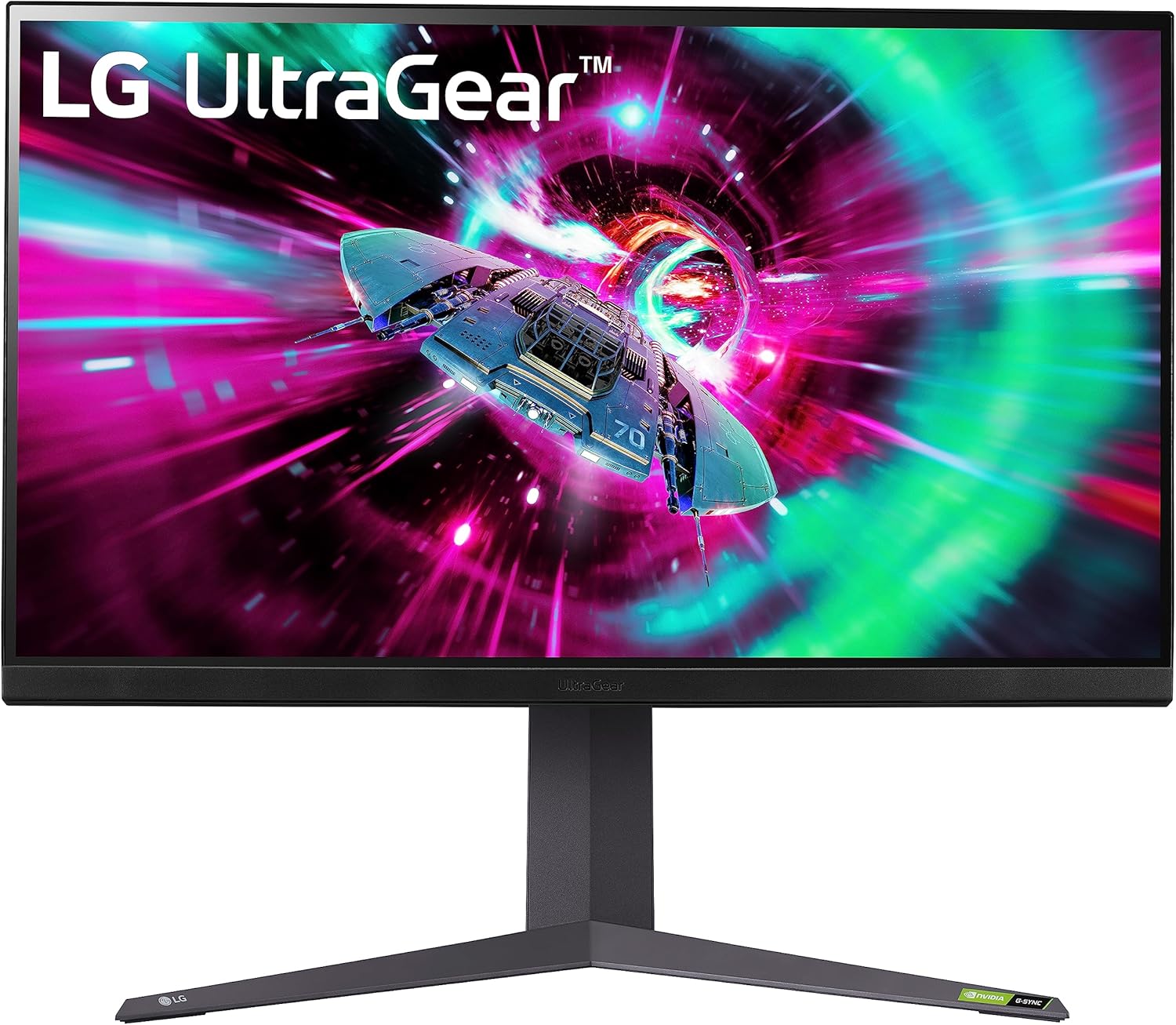 LG UltraGear 4K Gaming Monitor 32GR93U, 31.5 inch, 4K, 144Hz, 1ms GtG, IPS Display, HDR 10, NVIDIA G-Sync & AMD FreeSync compatible, Smart Energy Saving, Displayport, HDMI-0